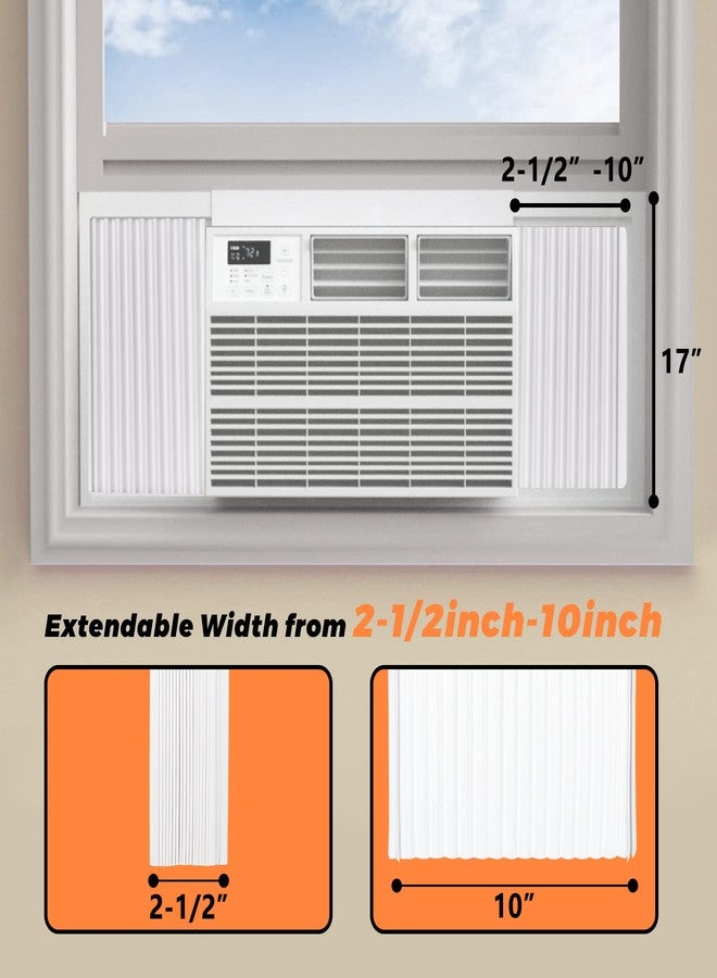 GCGOODS Window AC Side Panels with Double Layer, Insulation Window Air Conditioner Side Panel Kit, Ajustable Fits Up to 17 inch H x 10 inch W, 2 Pack - Image 2